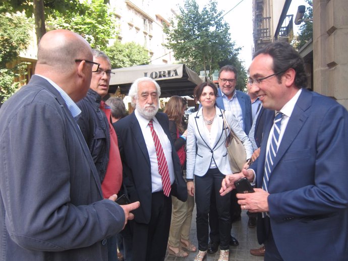 Josep Rull, Pere Macias y Josep Luís Cleries