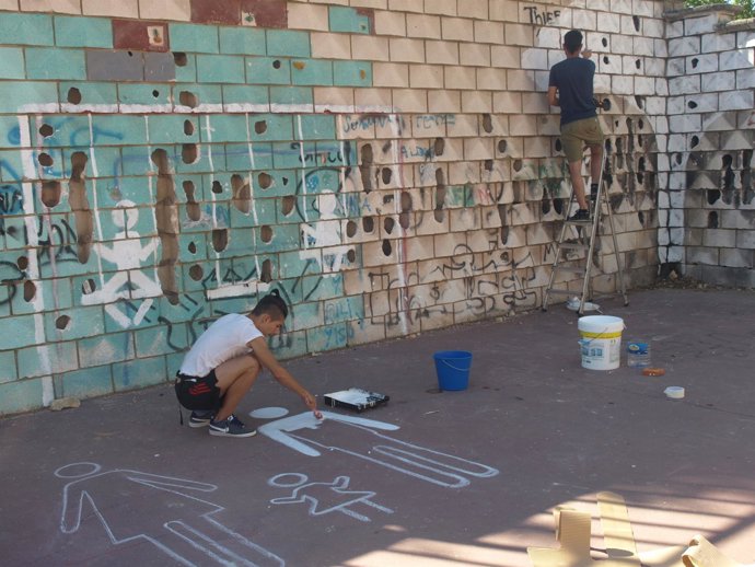 Intervención artística en el Urban Sur