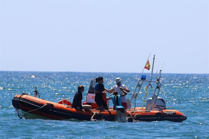 Imagen del simulacro de rescate