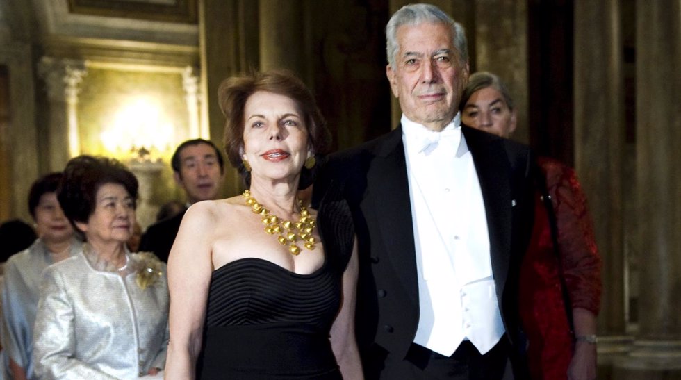 Mario Vargas Llosa and his wife Patricia Llosa