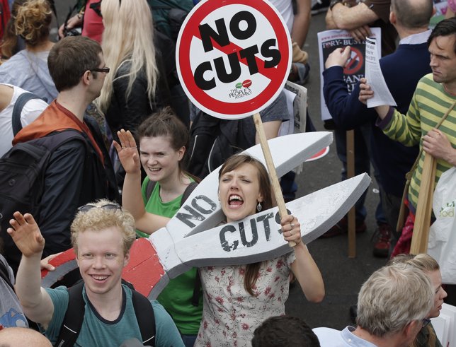 Protestas contra austeridad - Londres 2015