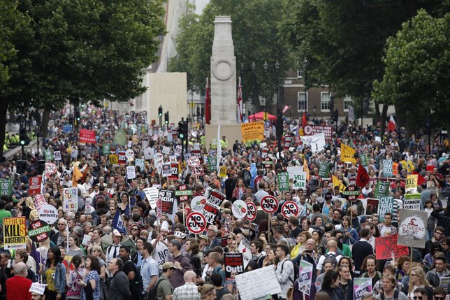Protesta contra la austeridad - Londres, junio de 2015