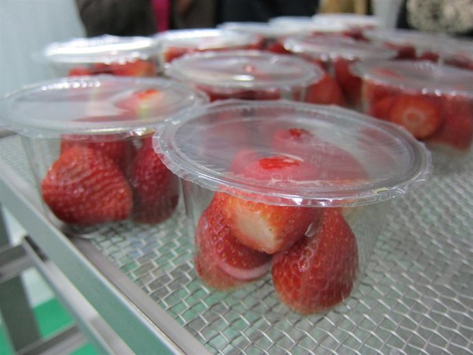 Tarrinas de fresas