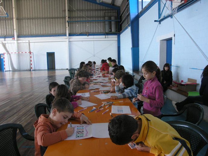 Niños en un taller infantil