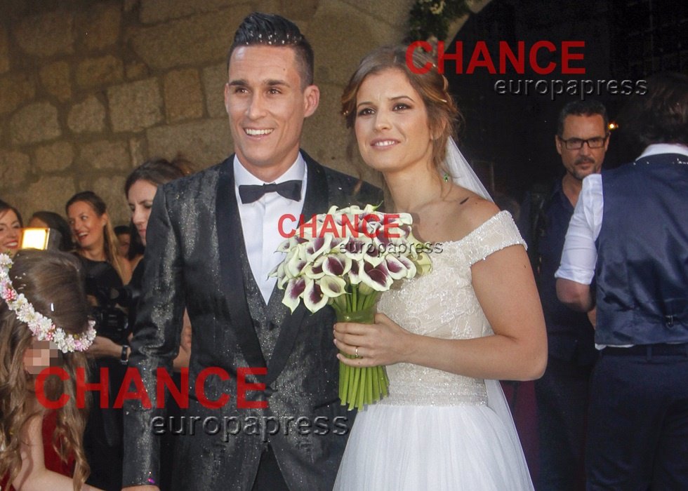 Callejón jugador del Real Madrid, novia más romantica en su boda 