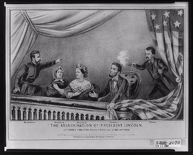 Recreación del asesinato de Lincoln