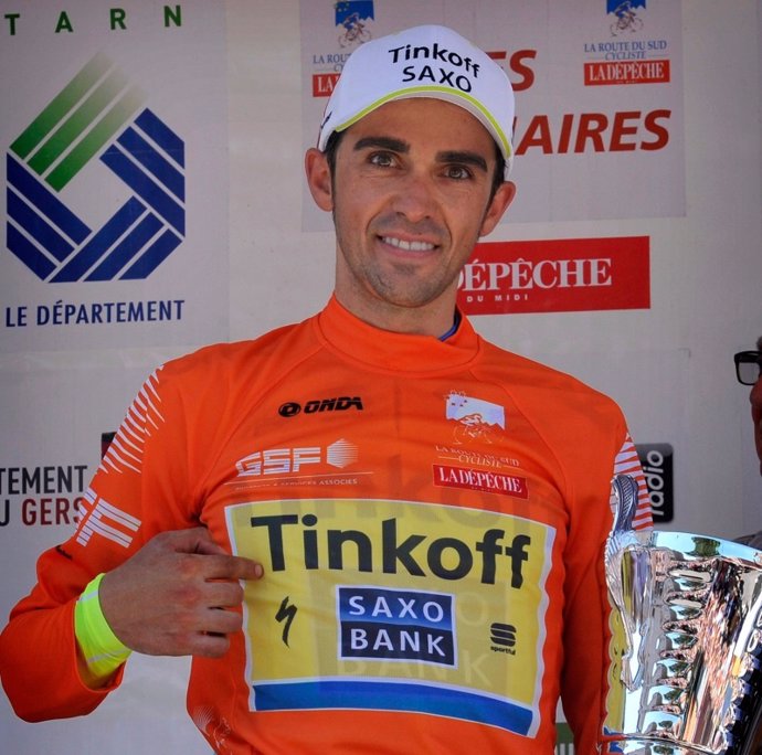 El ciclista español Alberto Contador (Tinkoff-Saxo)