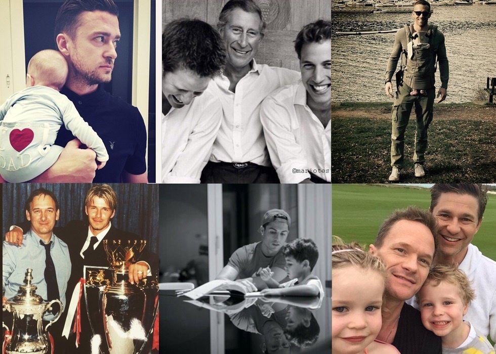 Instagram Cristiano Ronaldo David Beckham Justin Timberlake Día del Padre inglés