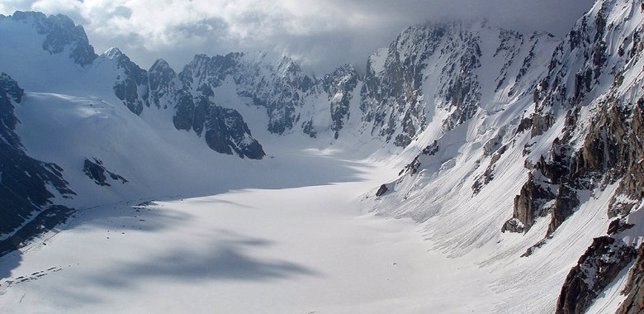 Glaciar Ak Sai en Kirguizistán