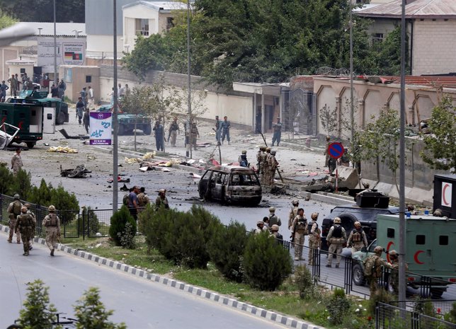 Miembros de las fuerzas de seguridad, atentado en kabul, parlamento, afganistán
