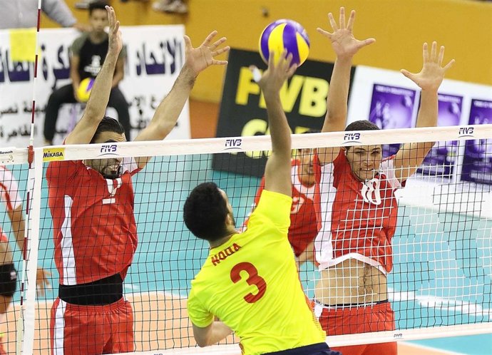 Sergio Noda remata en el Egipto-España