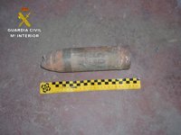 Desactivado un proyectil de artillería de la Guerra Civil en Brihuega