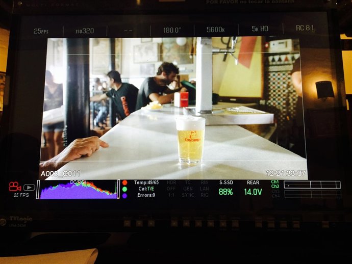 Edición de uno de los spot.