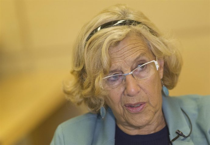 Manuela Carmena en una entrevista a Europa Press