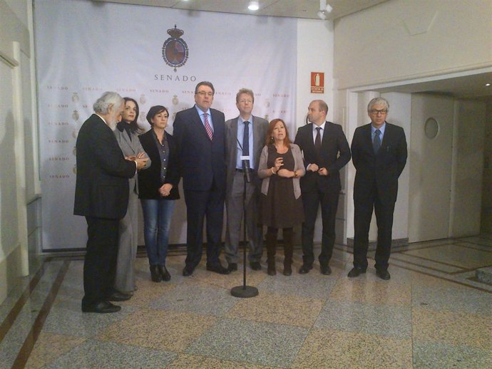 El grupo parlamentario de CiU en el Senado