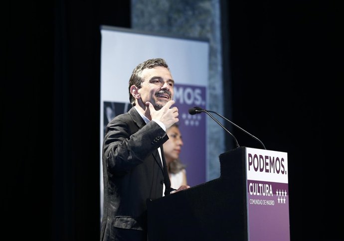 José Manuel López presenta el programa cultural de Podemos