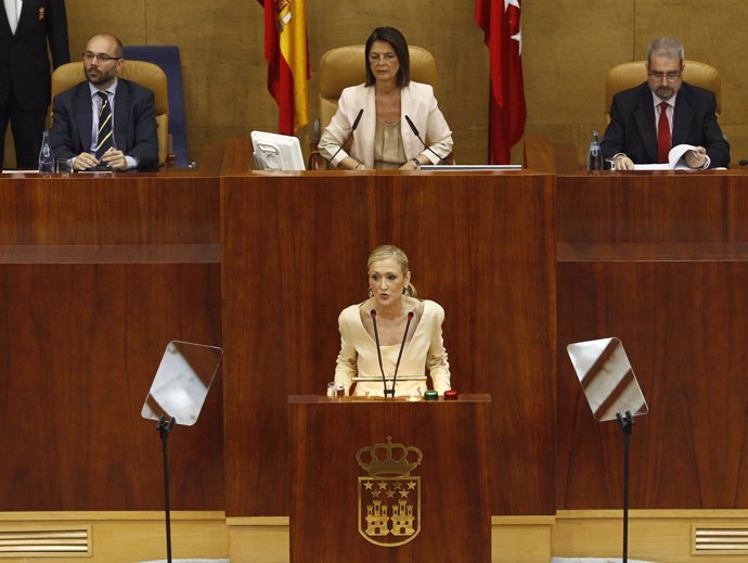 Cristina Cifuentes en su discurso de investidura