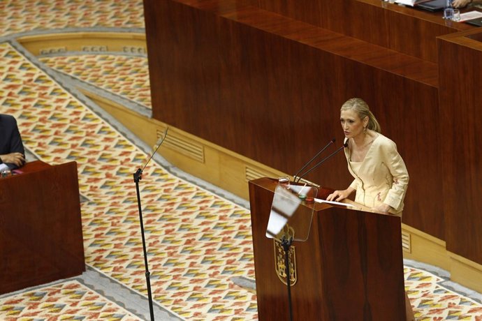 Cristina Cifuentes en su discurso de investidura