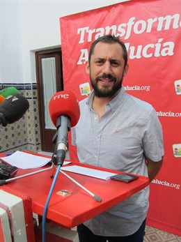 El secretario de Organización de IU en Córdoba, Sebastián Pérez