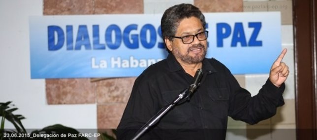 El jefe de la delegación de paz de las FARC, 'Iván Márquez'