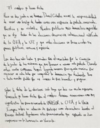 Carta íntegra de Leopoldo López