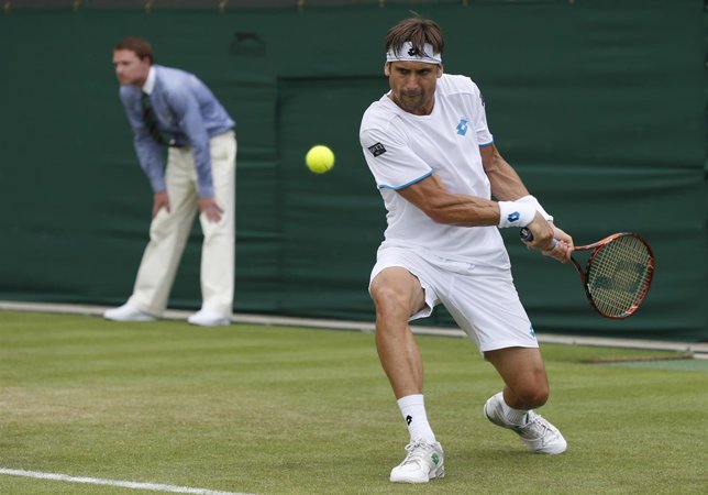 David Ferrer en Wimbledon