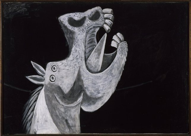 Cuadro 'Cabeza de caballo. Boceto para 'Guernica', de Picasso