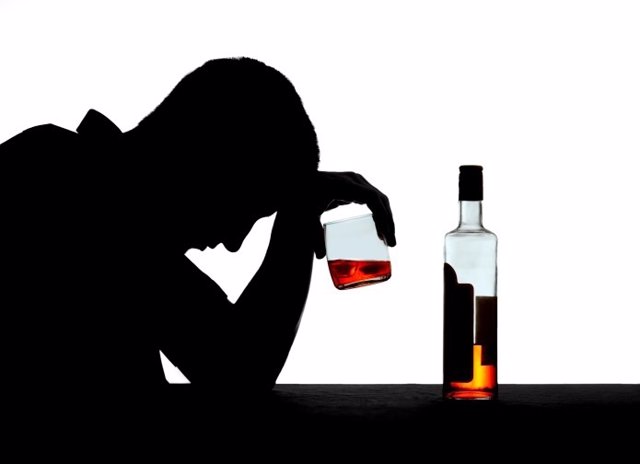 Hombre, beber, borracho, alcohol, alcoholismo