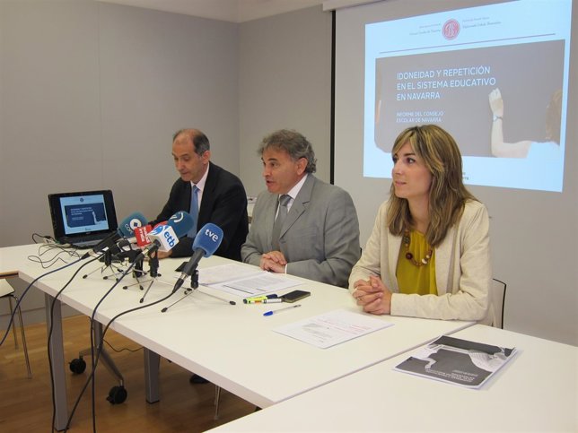 Ángel Sanz, Pedro González y Raquel Artuch.