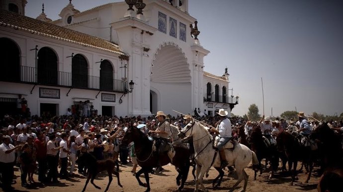 Saca de las yeguas en EL Rocío.