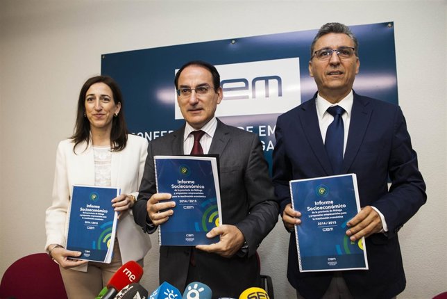 El presidente de la CEA y la CEM, Javier González de Lara