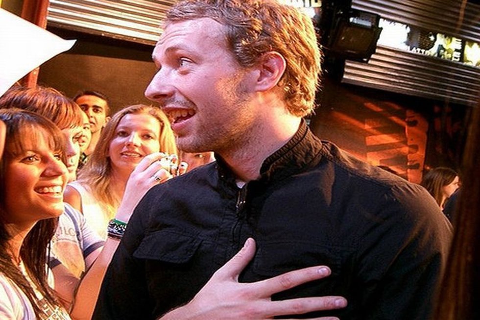 Chris Martin, entre Jennifer Lawrence y Kylie Minogue