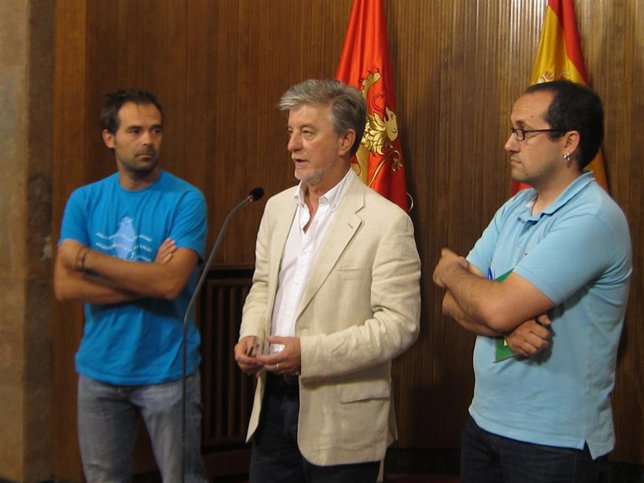 Santisteve, Cubero y el portavoz de la Plataforma de las Contratas