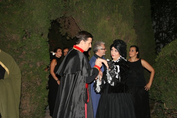 Una de las representaciones de 'Patios de Viana. Un musical de Palacio'