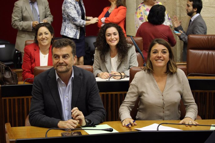 Diputados de IU en la Cámara andaluza