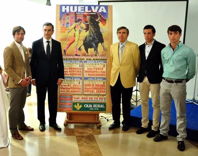 Los empresarios taurinos Carlos Pereda y Óscar Polo presentan cartele Colombinas