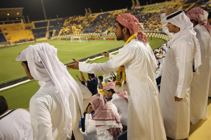 Fútbol en Doha, Qatar.