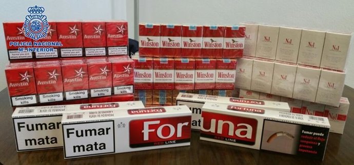 Tabaco intervenido en Las Palmeras