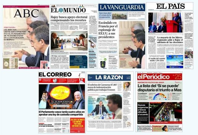 Portadas 25 de junio