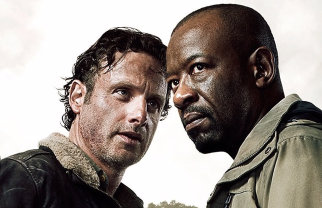 The Walking Dead - Andrew Lincoln (Rick) y Lennie James (Morgan)