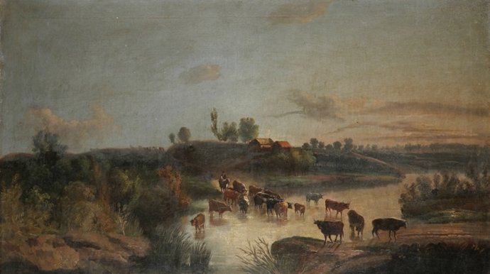 Reses cruzando el río. 