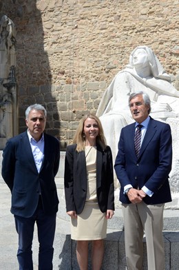  De Izq. A Drcha Juan Carlos Prieto, Diana Caminero, José Luis Rivas.