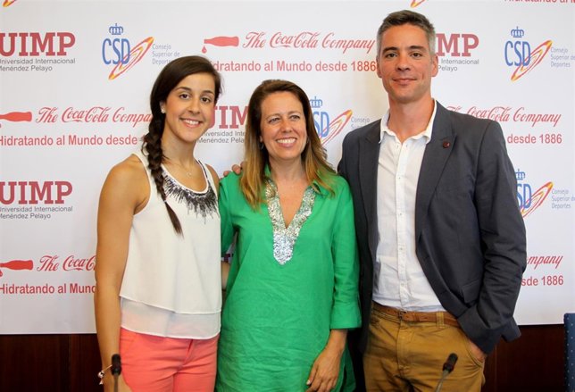 Carolina Marín con Ana Muñoz