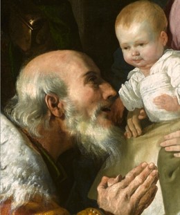 Detalle de 'La Adoración de los Magos' de Zurbarán