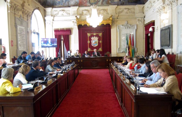 Primer pleno de nueva corporación organización Ayuntamiento Málaga De la Torre