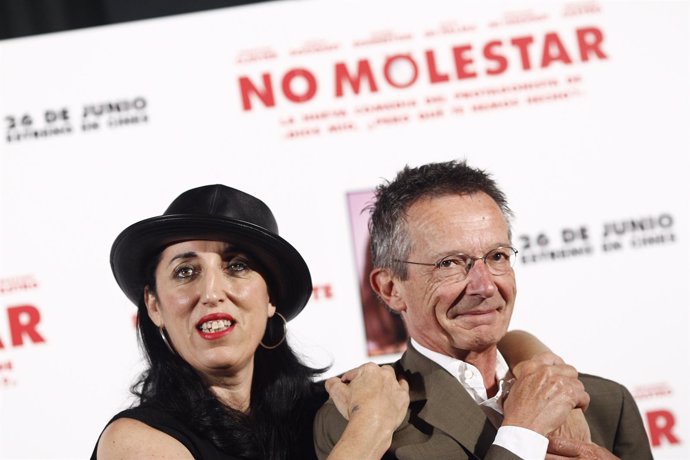 Rossy de Palma y Patrice Leconte en la presentación de la película No molestar