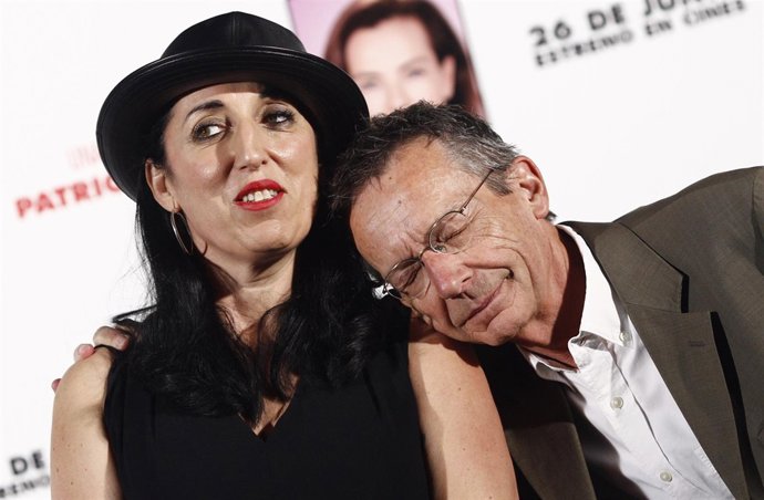 Rossy de Palma y Patrice Leconte en la presentación de la película No molestar
