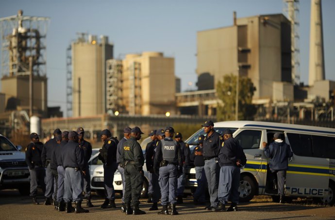 Policía sudafricana