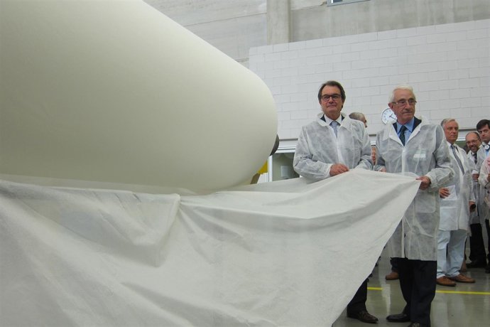 Artur Mas y el presidente de Miquel y Costas, Jordi Mercader