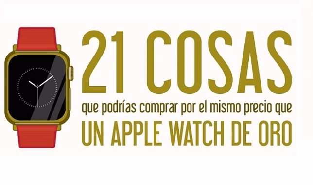 21 Cosas Que Podrás Comprar Por El Mismo Precio Que Un Apple Watch Oro